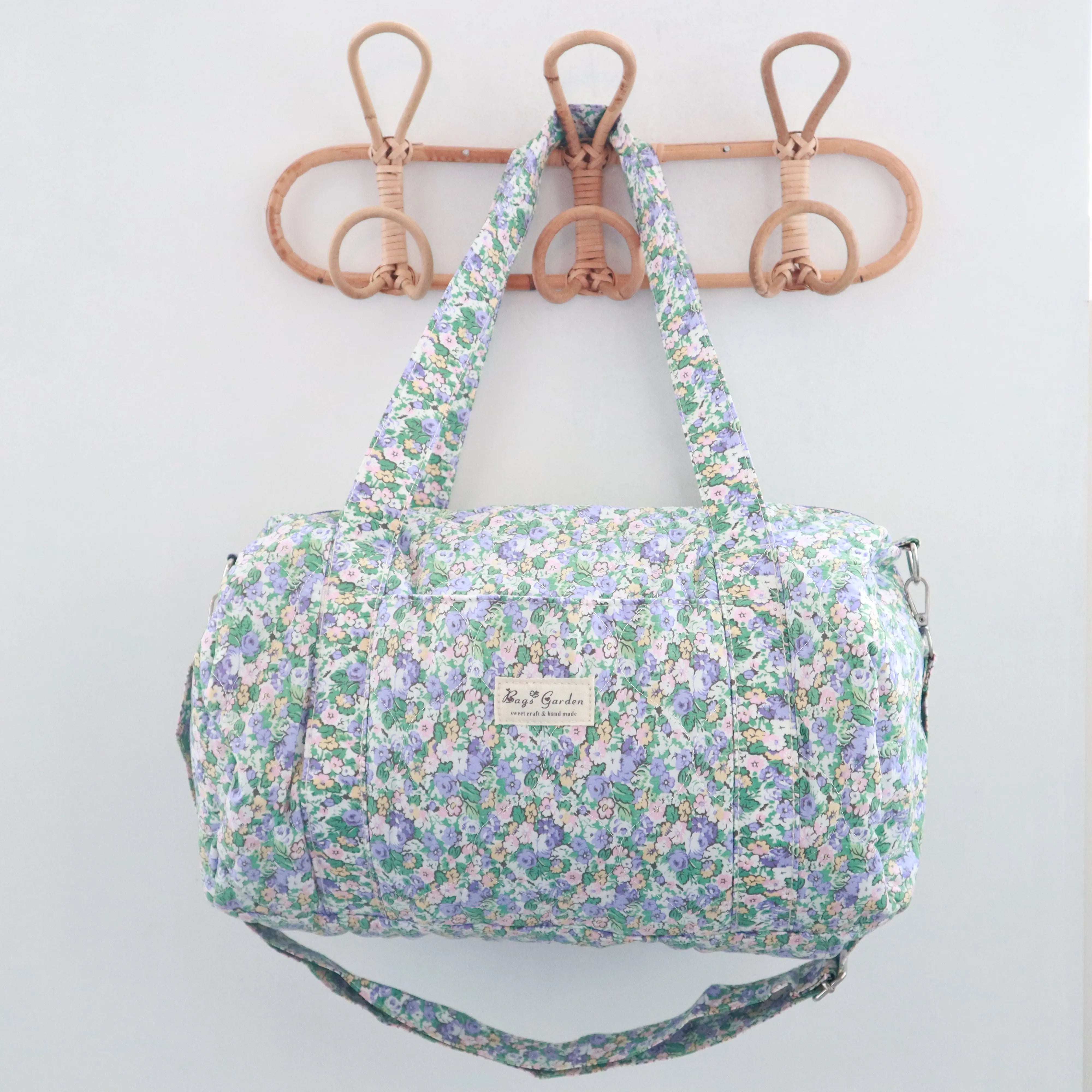 BOLSA DE PLAYA DE ALGODÓN RESINADO - ESTAMPADO LIBERTY AZUL