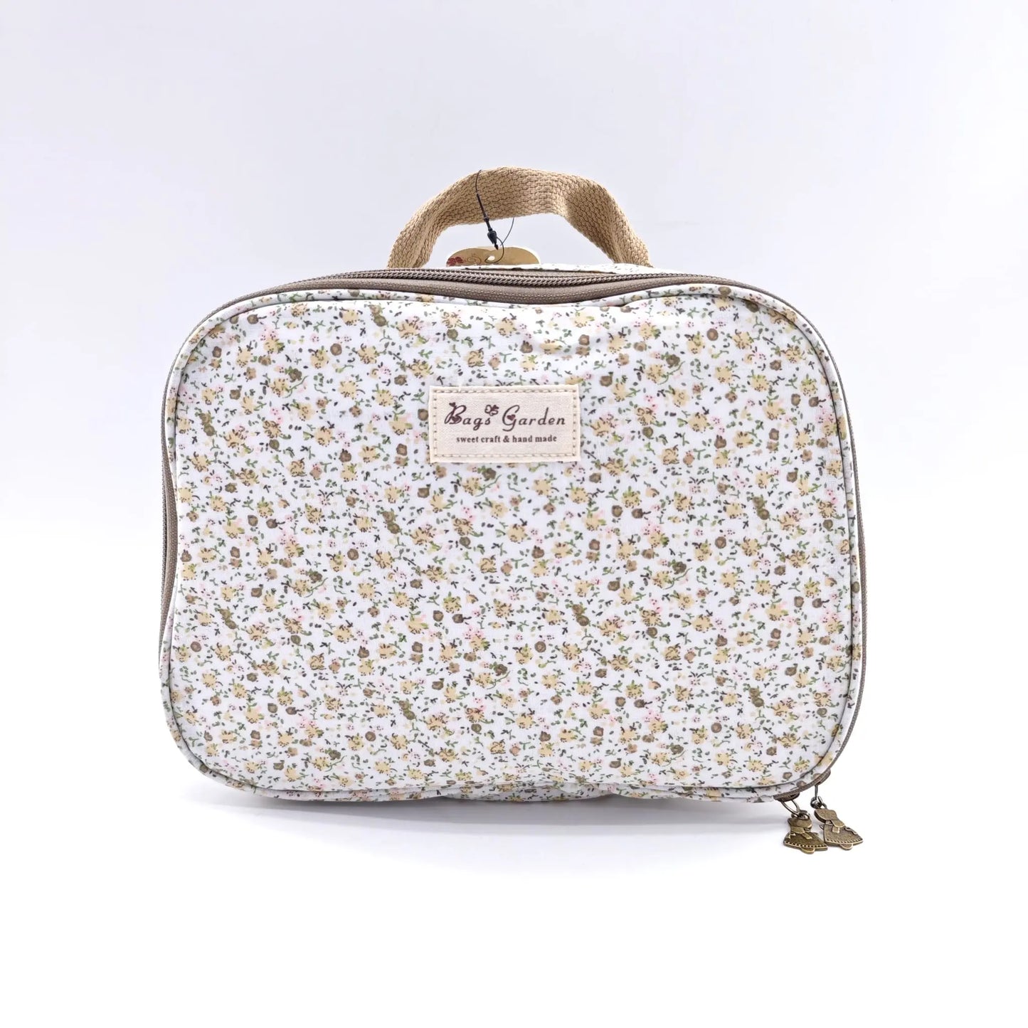 Bags Garden bolso de mano Bolsa de merienda waterproof Florecitas Camel Bags Garden Bags Garden