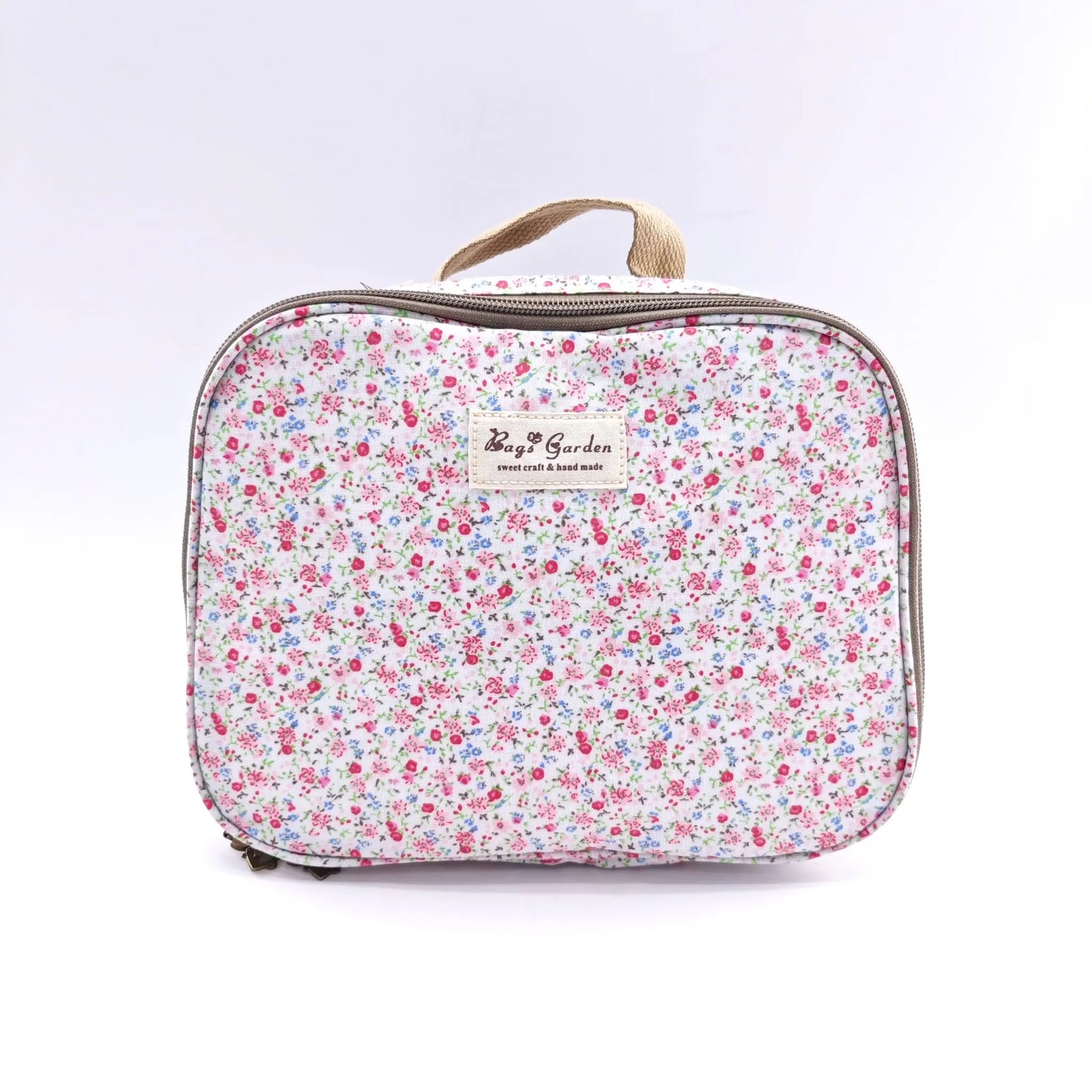 Bags Garden bolso de mano Bolsa de merienda waterproof Florecitas rosas Bags Garden Bags Garden