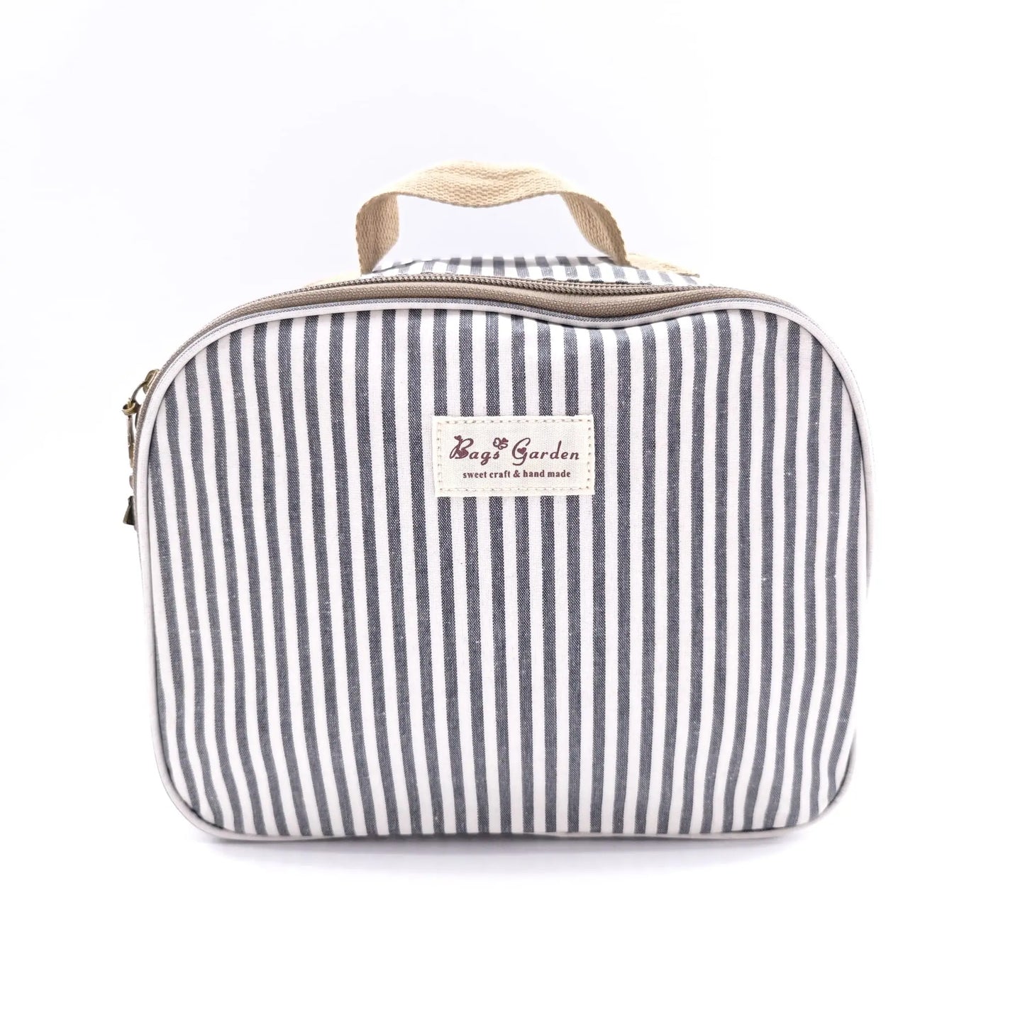 Bags Garden bolso de mano Bolsa de merienda waterproof Rayas Antracita Bags Garden Bags Garden