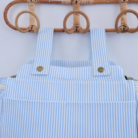 Bolso de carrito algodón Rayas Azul Bags Garden