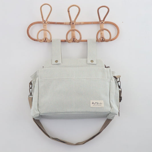 Bags Garden bolso de carrito Bolso de carrito algodón Rayas Mint Bags Garden Bags Garden