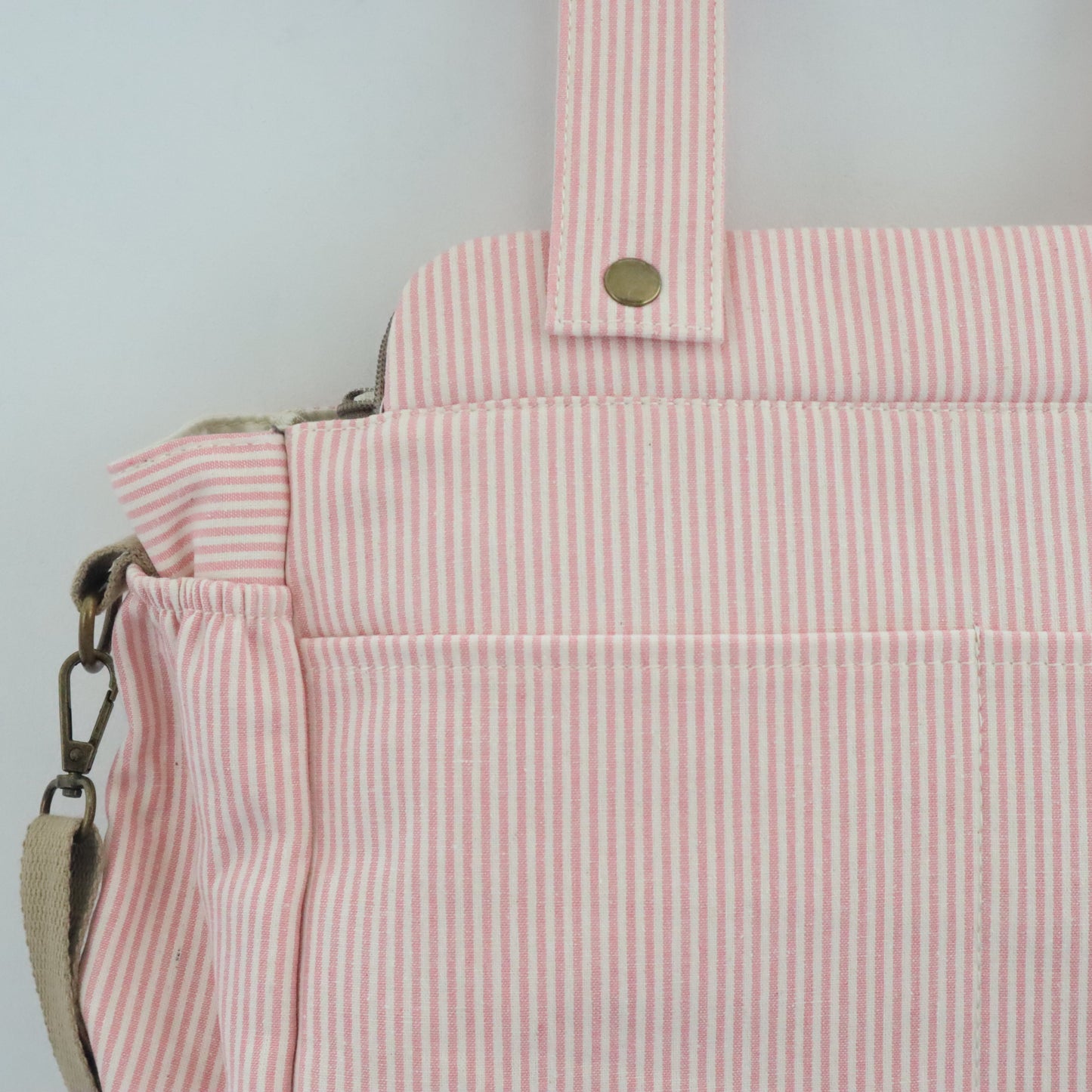 Bags Garden bolso de carrito Bolso de carrito algodón Rayas Rosa Bags Garden Bags Garden