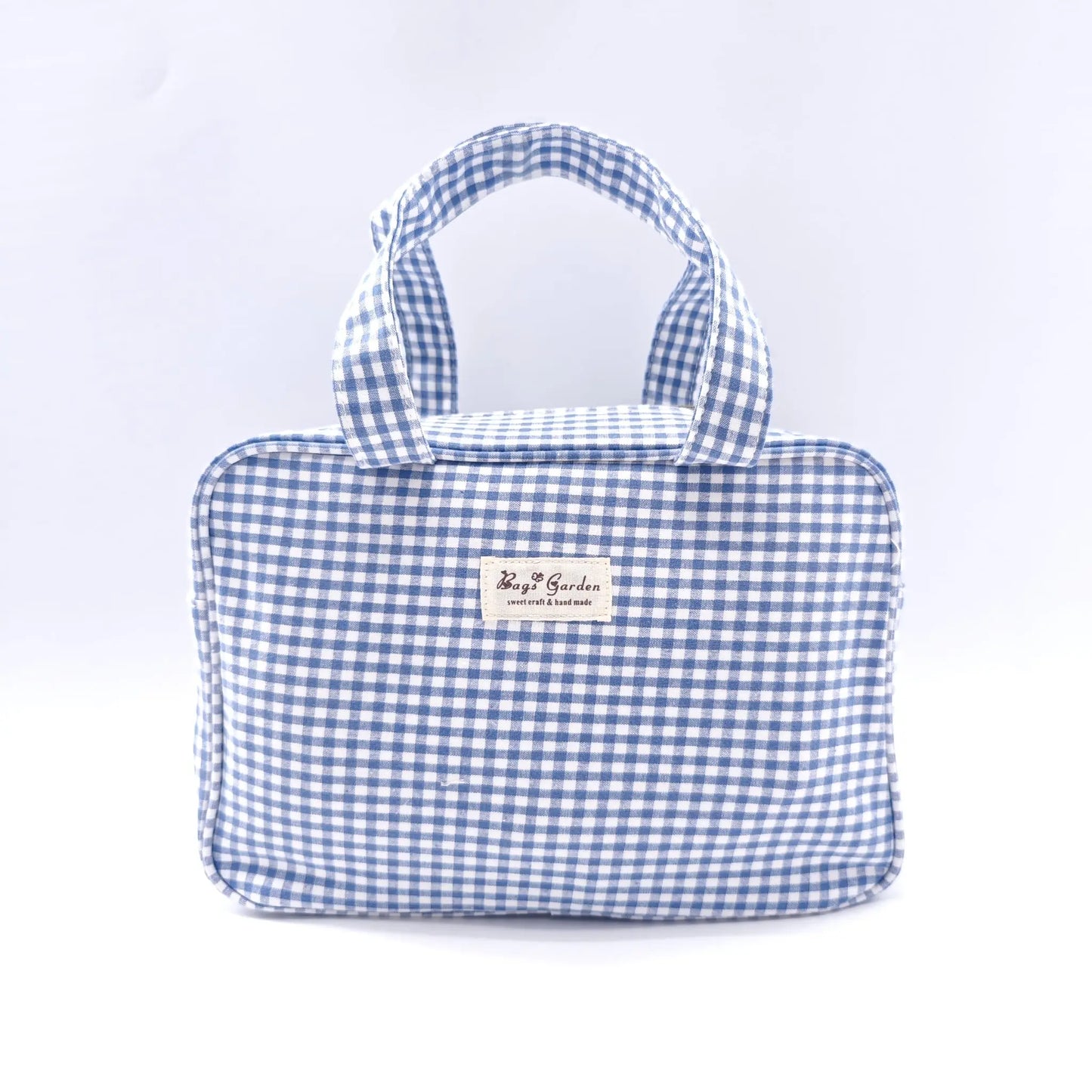 Bags Garden bolso de mano Bolso de mano algodón Vichy Marino Bags Garden Bags Garden