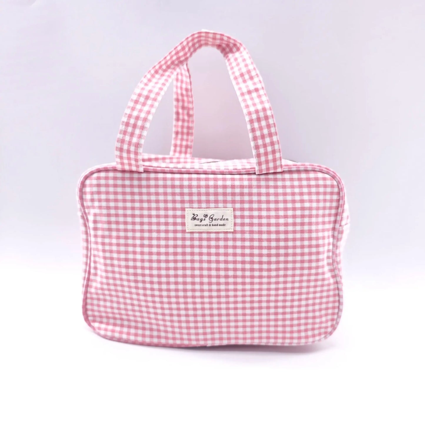 Bags Garden bolso de mano Bolso de mano algodón Vichy Rosa Bags Garden Bags Garden