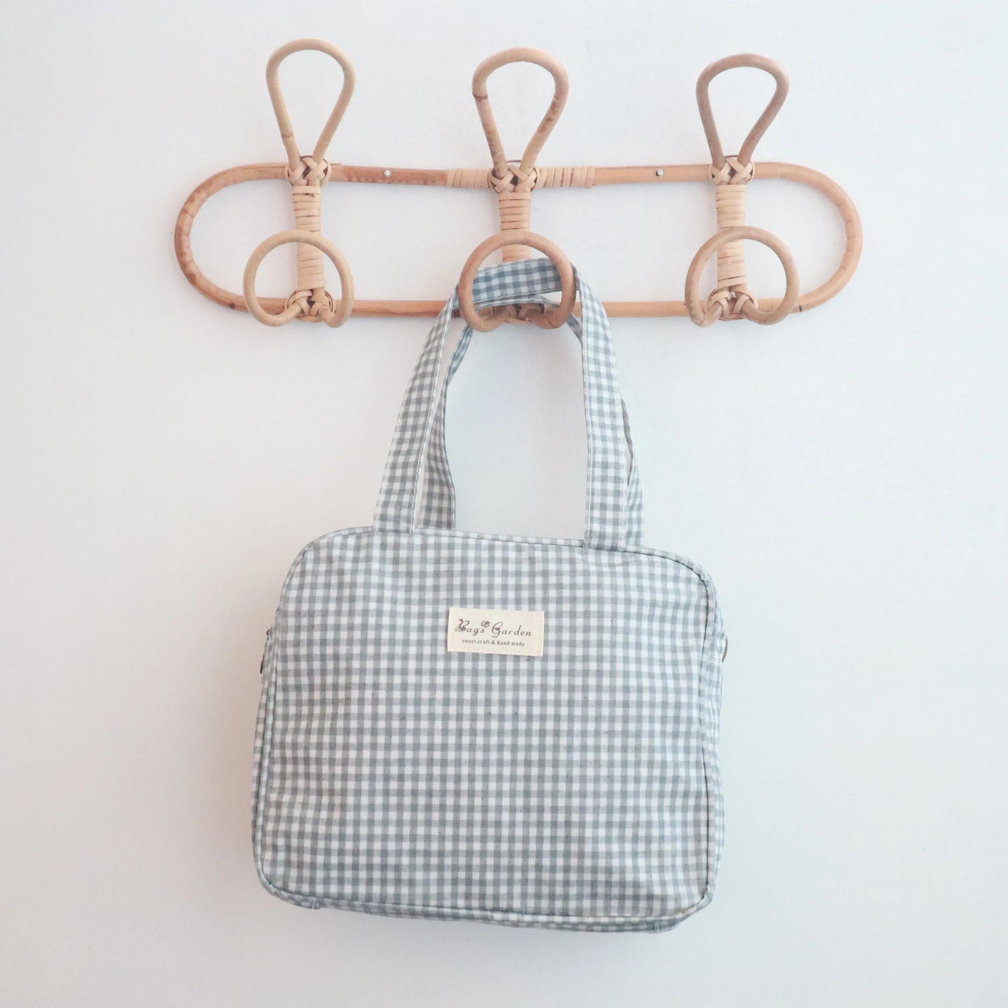 Bags Garden bolso de mano Bolso de mano mini waterproof Vichy Gris Bags Garden Bags Garden