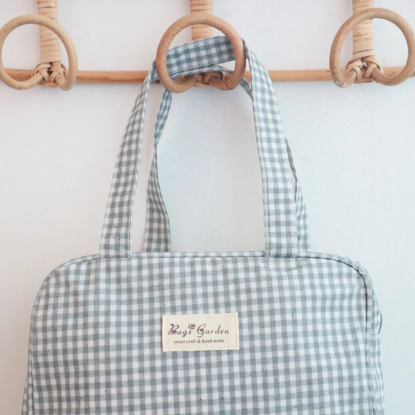 Bags Garden bolso de mano Bolso de mano mini waterproof Vichy Gris Bags Garden Bags Garden