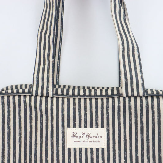 Bags Garden bolso de mano Bolso de mano waterproof Rayas Negro Bags Garden Bags Garden