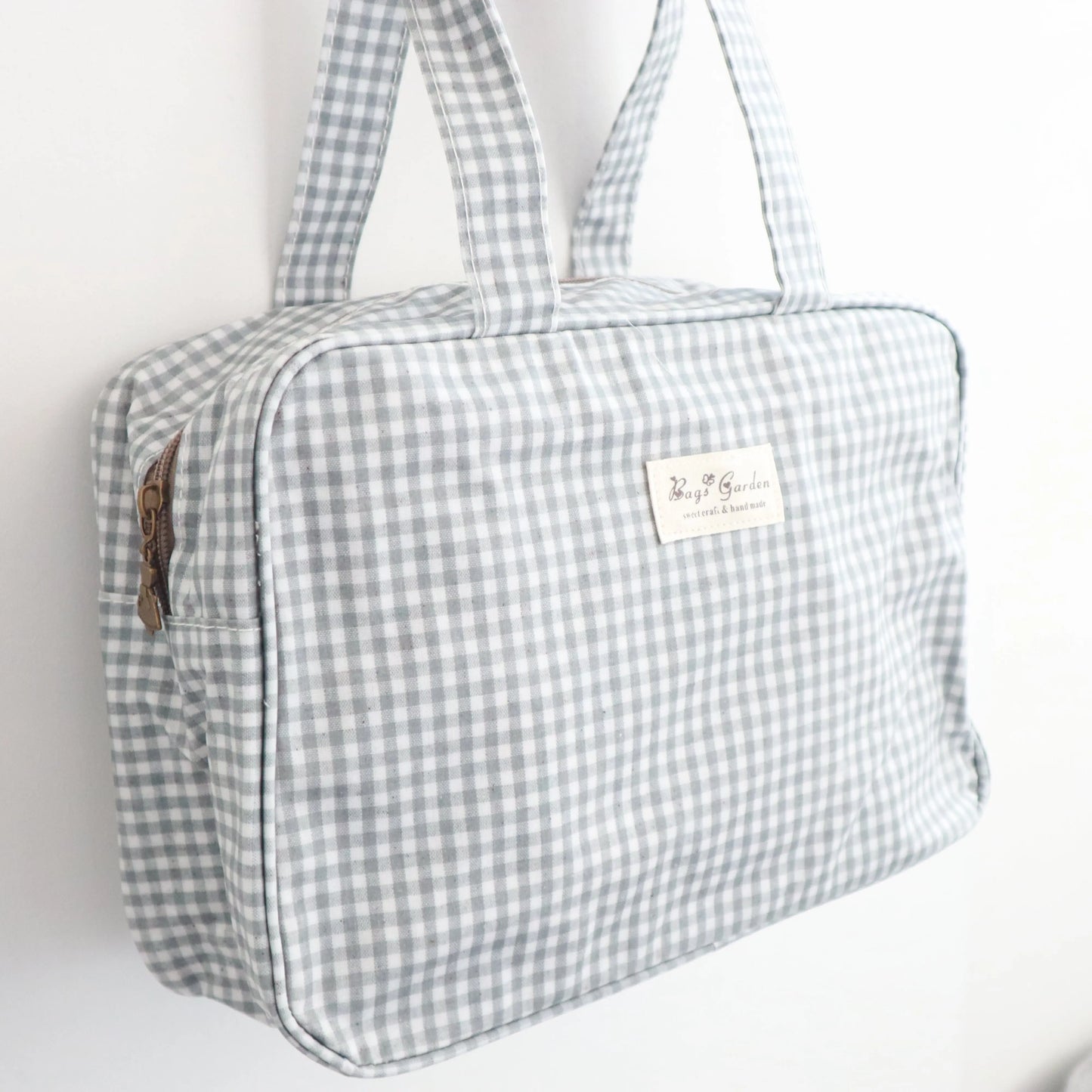 Bags Garden bolso de mano Bolso de mano waterproof Vichy Gris Bags Garden Bags Garden