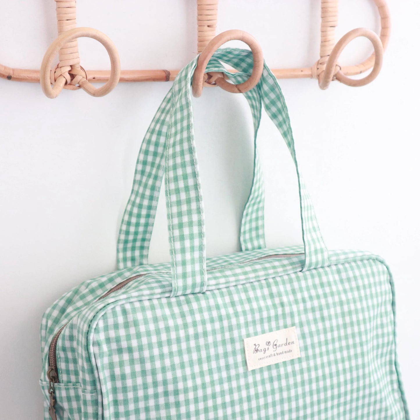 Bags Garden bolso de mano Bolso de mano waterproof Vichy Mint Bags Garden Bags Garden