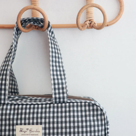 Bags Garden bolso de mano Bolso de mano waterproof Vichy Negro Bags Garden Bags Garden