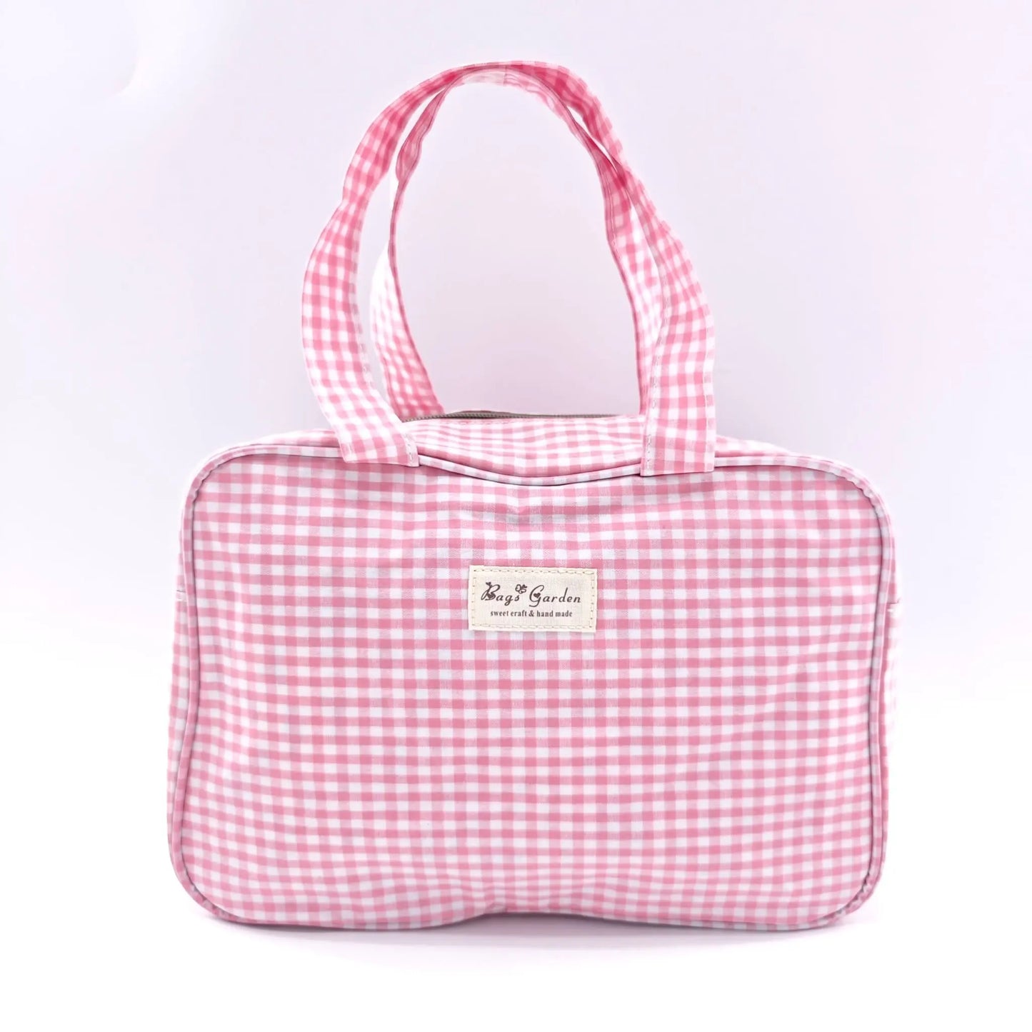 Bags Garden bolso de mano Bolso de mano waterproof Vichy Rosa Bags Garden Bags Garden