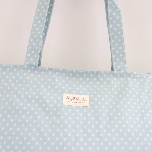 Bags Garden bolso de playa Bolso de playa base ancha waterproof Lunares Azulado Bags Garden Bags Garden