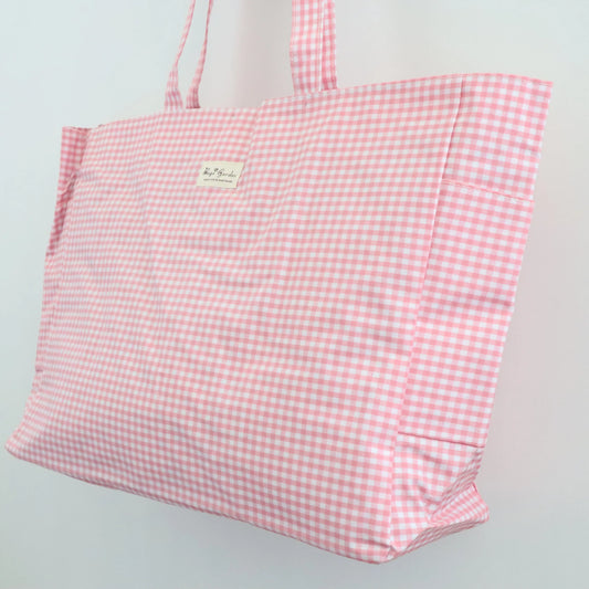 Bags Garden bolso de playa Bolso de playa bolsillos waterproof Vichy Rosa Bags Garden Bags Garden