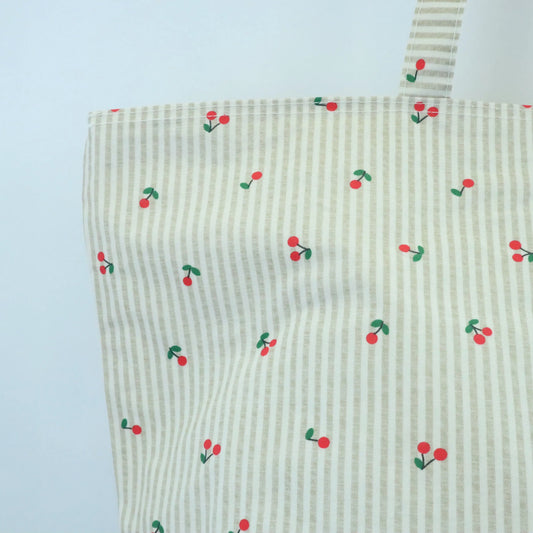 Bolso de playa impermeable cerezas beige Bags Garden