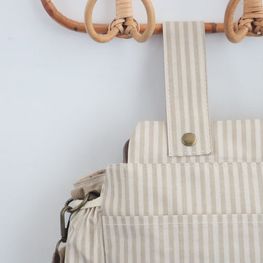 Bags Garden bolso de carrito Bolso organizador de carrito impermeable Rayas Beige Bags Garden Bags Garden