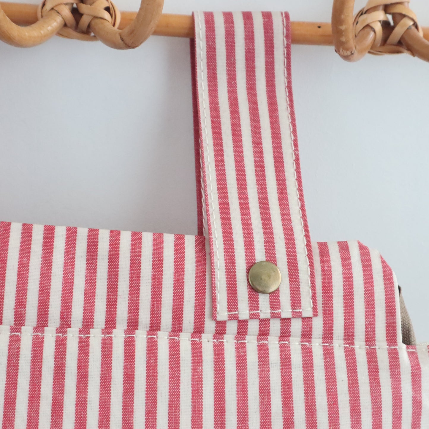 Bags Garden bolso de carrito Bolso organizador de carrito impermeable Rayas Rojo Burdeos Bags Garden Bags Garden