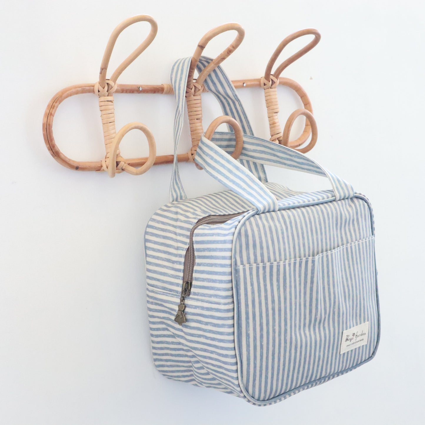 Bags Garden bolso de mano Cofre mini waterproof Rayas Azulado Bags Garden Bags Garden