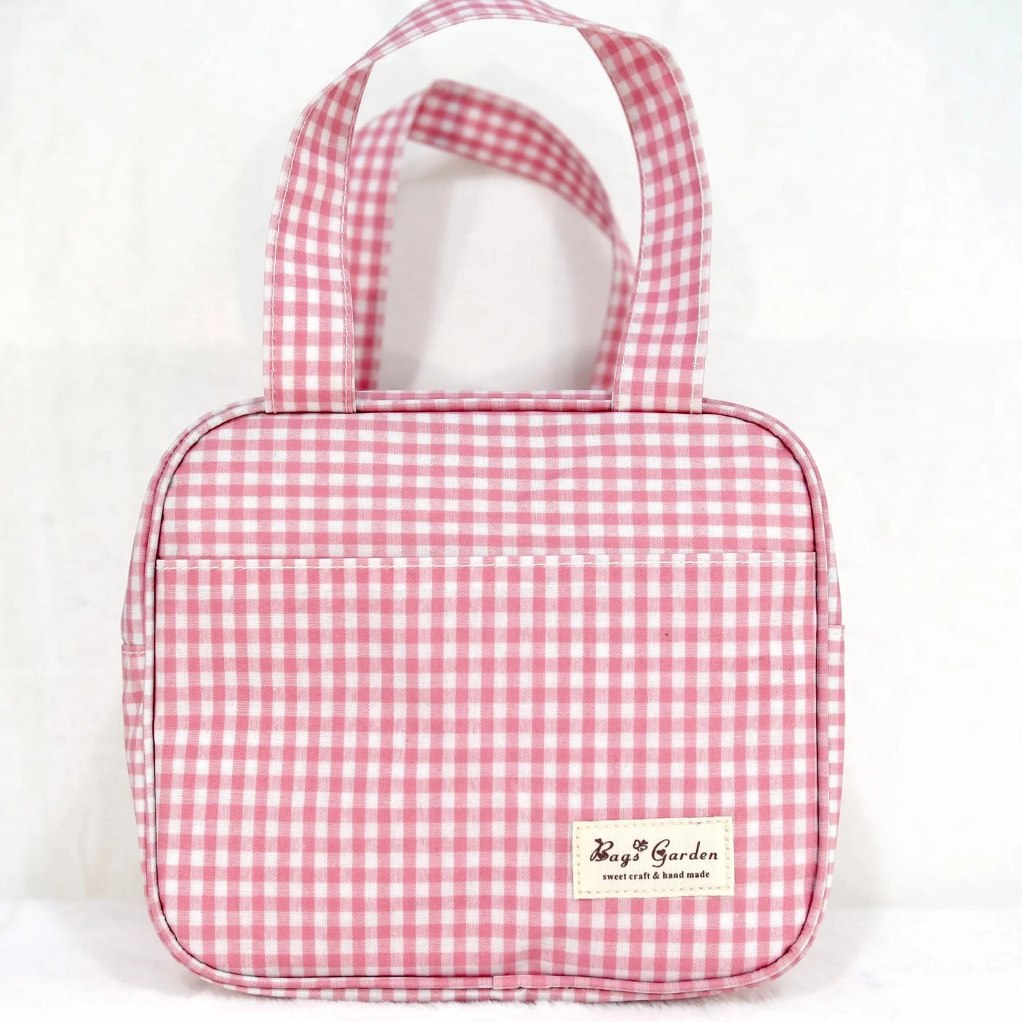 Bags Garden bolso de mano Cofre mini waterproof Vichy Rosa Bags Garden Bags Garden