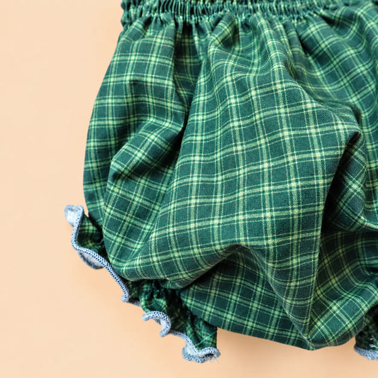 Cubrepañal con repulgo Dublín verde | BAPUM