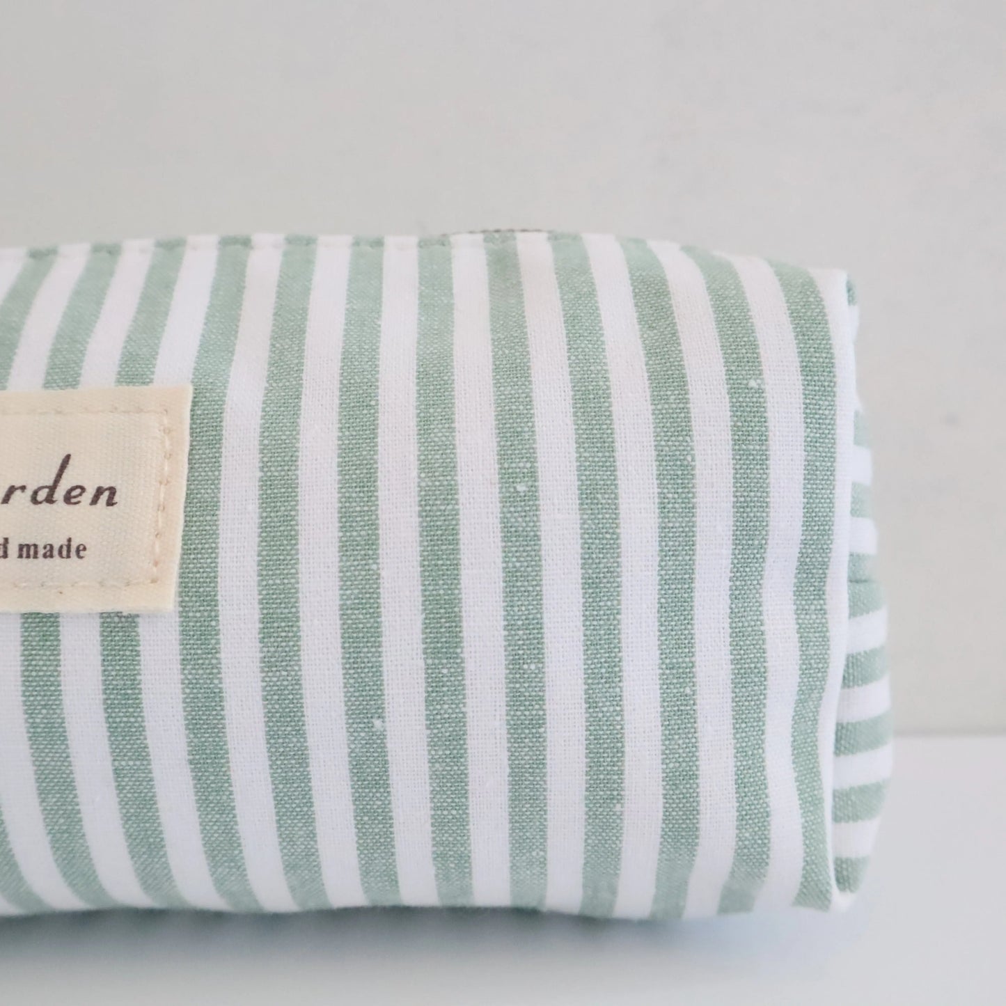 Bags Garden bolso de mano Estuche de Algodón Bags Garden Raya ancha Mint Bags Garden