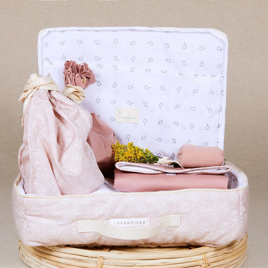 Maleta de maternidad Bapum Kids Maleta de maternidad para Hospital Lirios Rosas