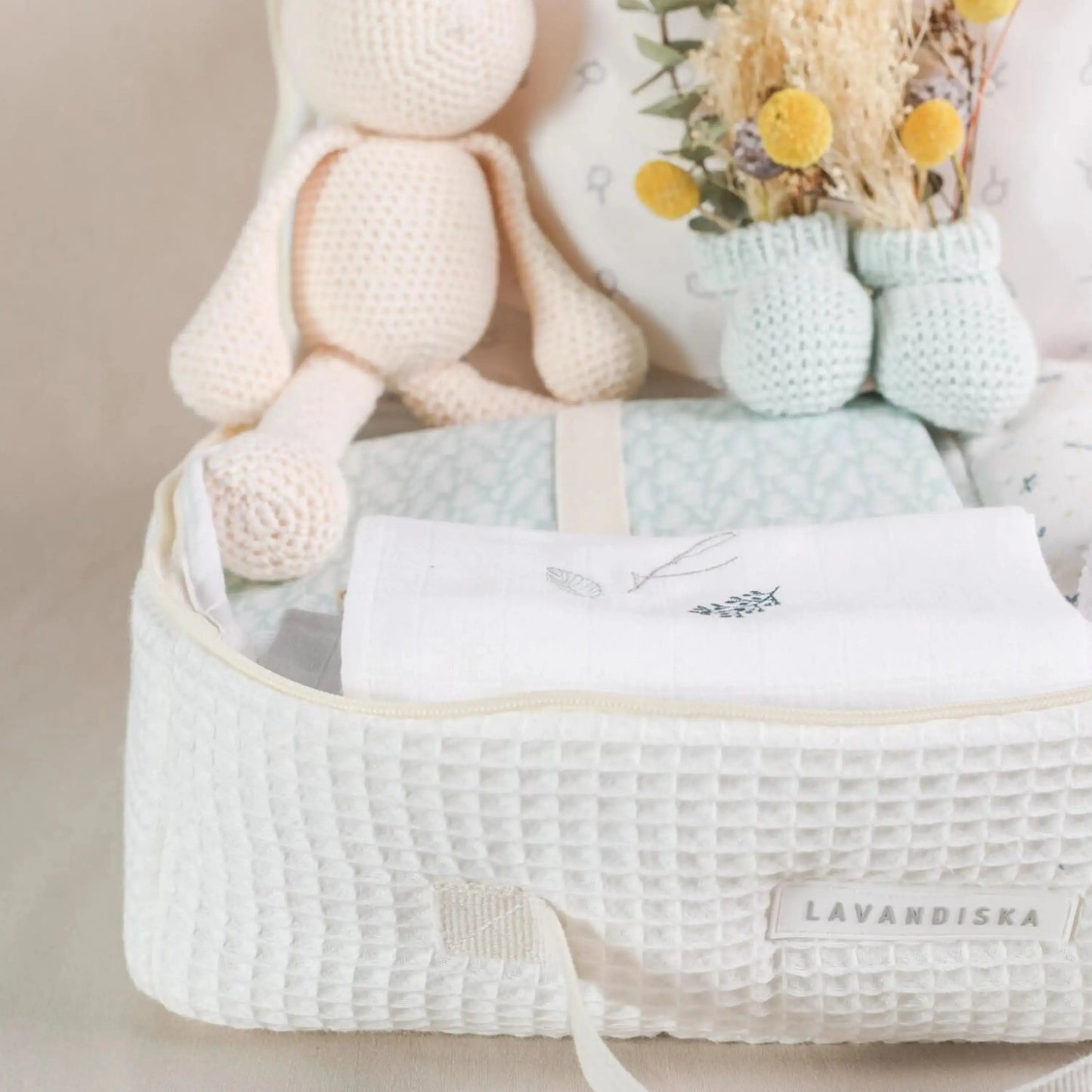 Maleta de maternidad Bapum Kids Maleta de maternidad para Hospital Waffle Crudo