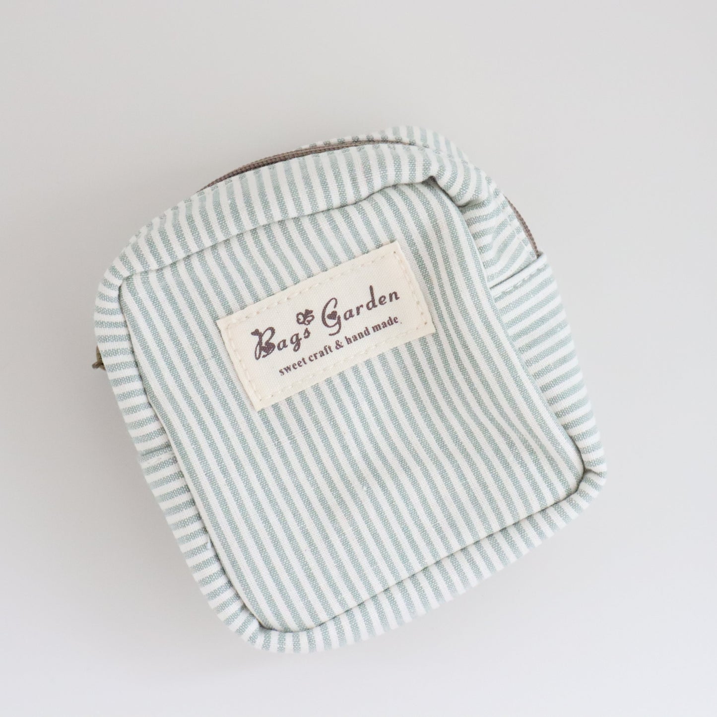 Bags Garden bolso de mano Mini pouch algodón Rayas Mint Bags Garden Bags Garden