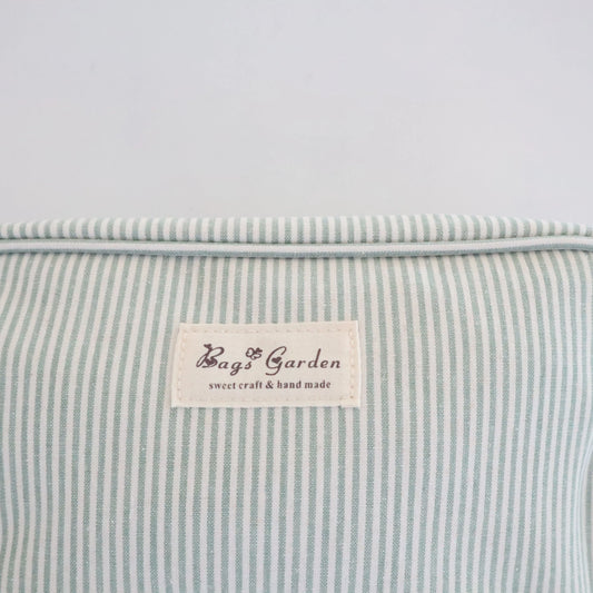 Bags Garden bolso de mano Neceser algodón Rayas Mint Bags Garden Bags Garden