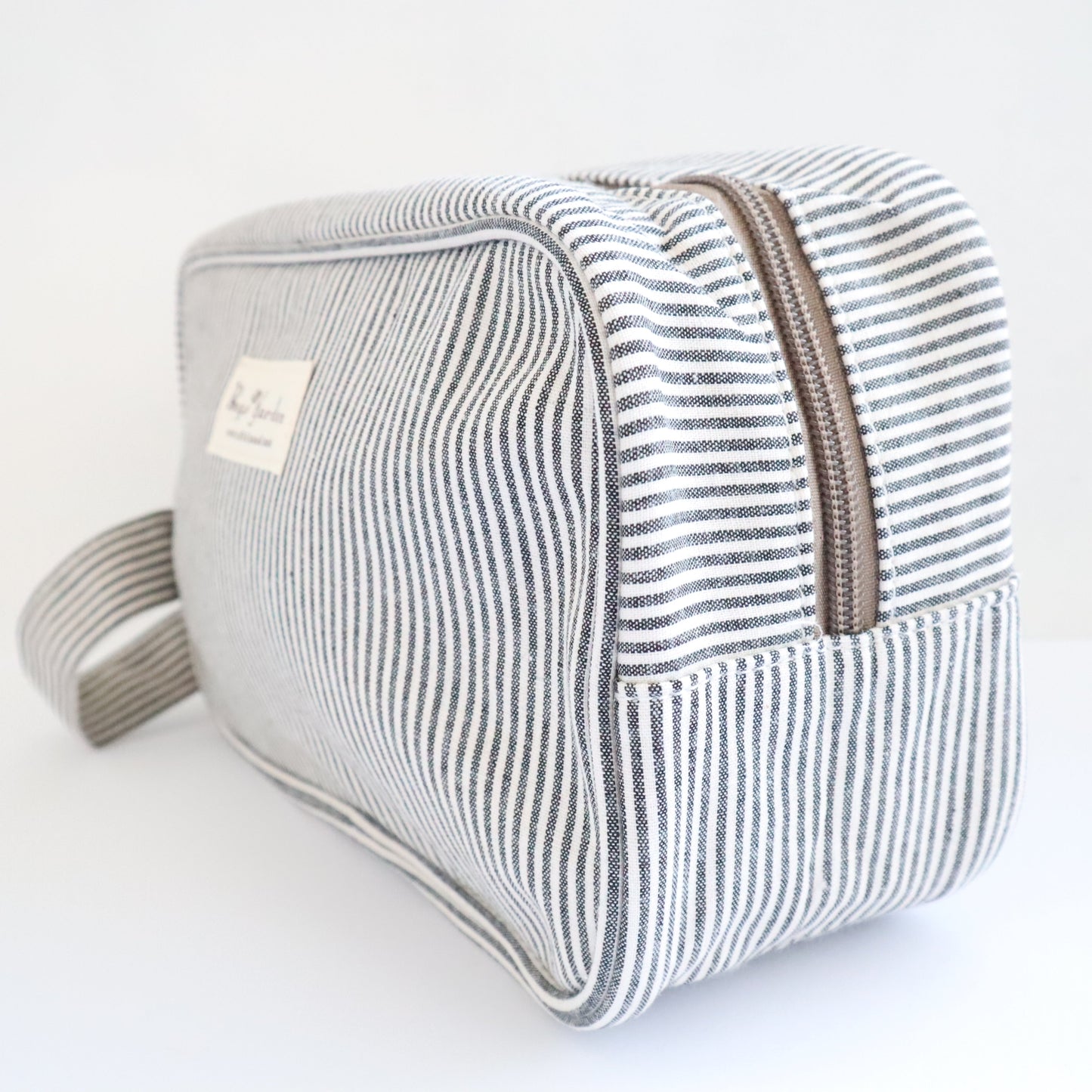 Bags Garden bolso de mano Neceser algodón Rayas Negro Bags Garden Bags Garden