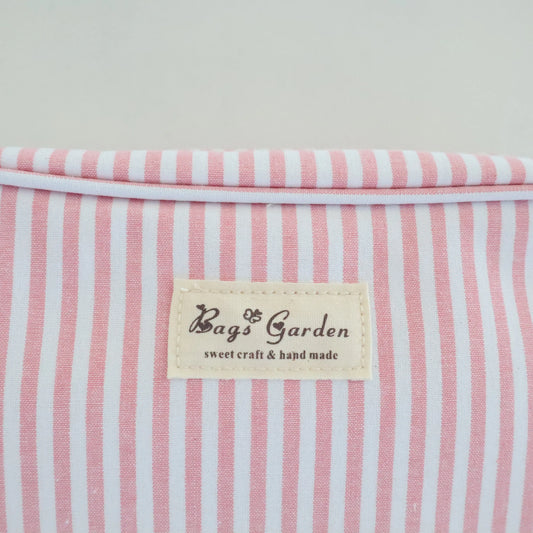 Bags Garden bolso de mano Neceser algodón Rayas ancha Rosa Bags Garden Bags Garden
