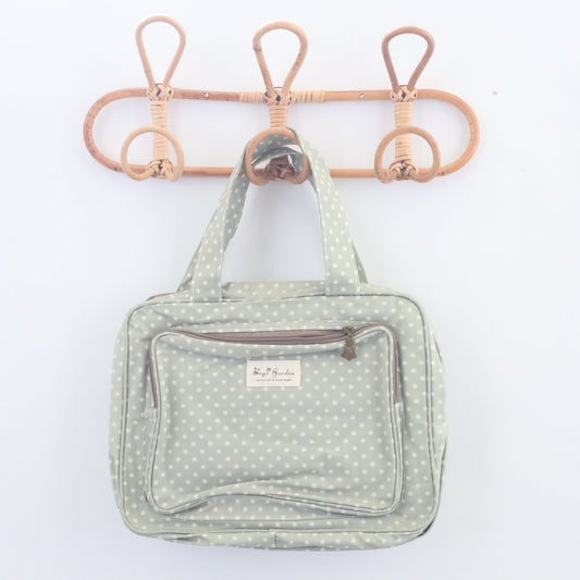 Bags Garden bolso de mano Neceser compartimentos waterproof Lunares Mint Bags Garden Bags Garden