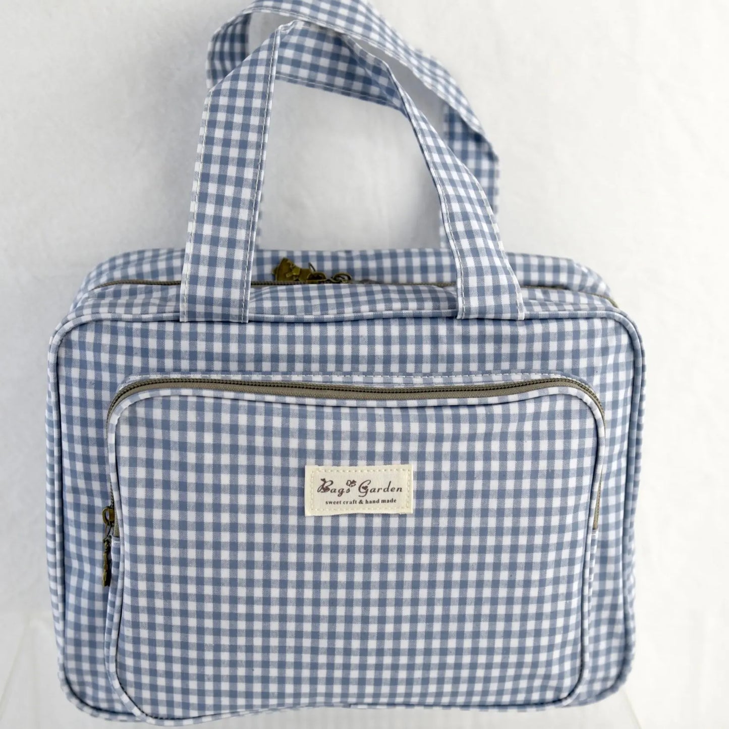 Bags Garden bolso de mano Neceser compartimentos waterproof Vichy Marino Bags Garden Bags Garden