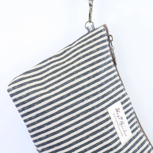 Bags Garden neceser Neceser mini waterproof Rayas Negro Bags Garden Bags Garden