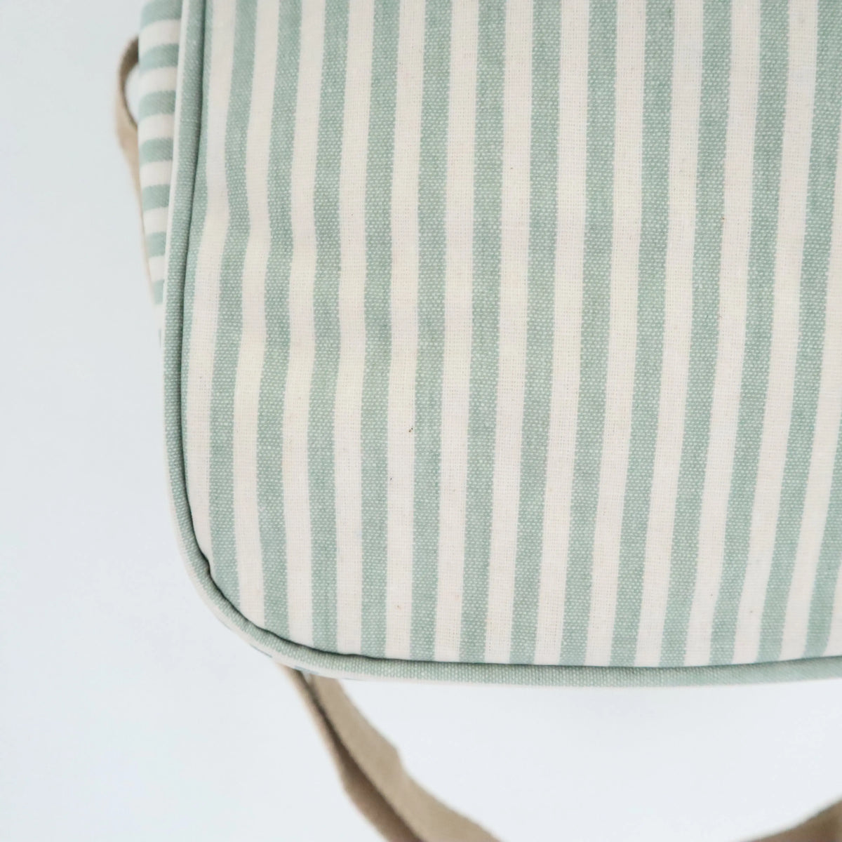 Bags Garden bolso de mano Nevera impermeable Bags Garden cuadrada Rayas Verde Mint Bags Garden
