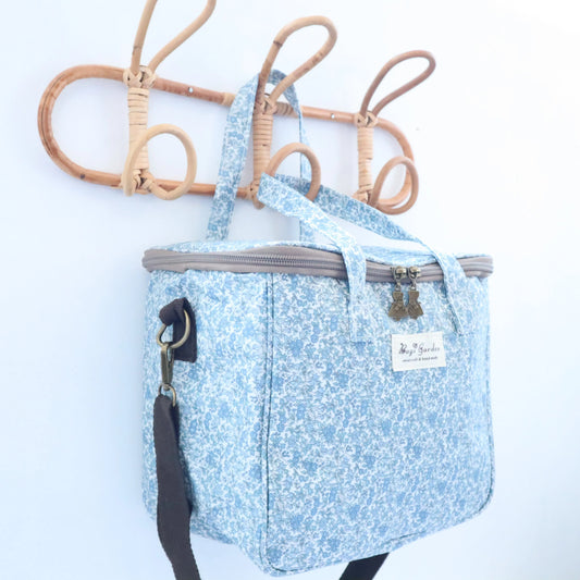 bolsa térmica cuadrada diseño flores hibisco