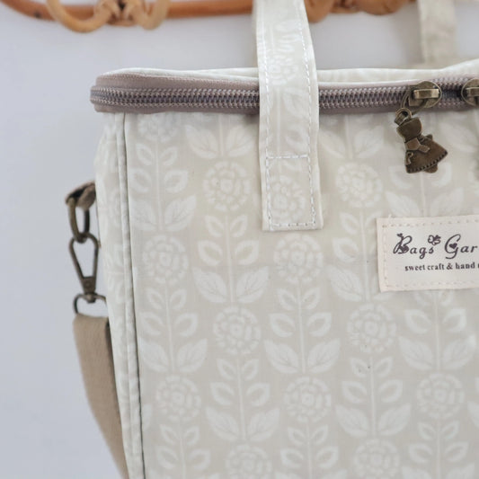 Bags Garden bolso de mano Neverita waterproof cuadrada Botánica beige Bags Garden Bags Garden