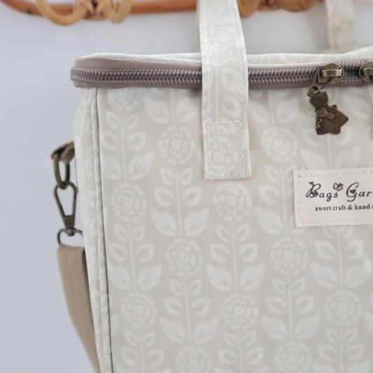 Bags Garden bolso de mano Neverita waterproof cuadrada Botánica beige Bags Garden Bags Garden