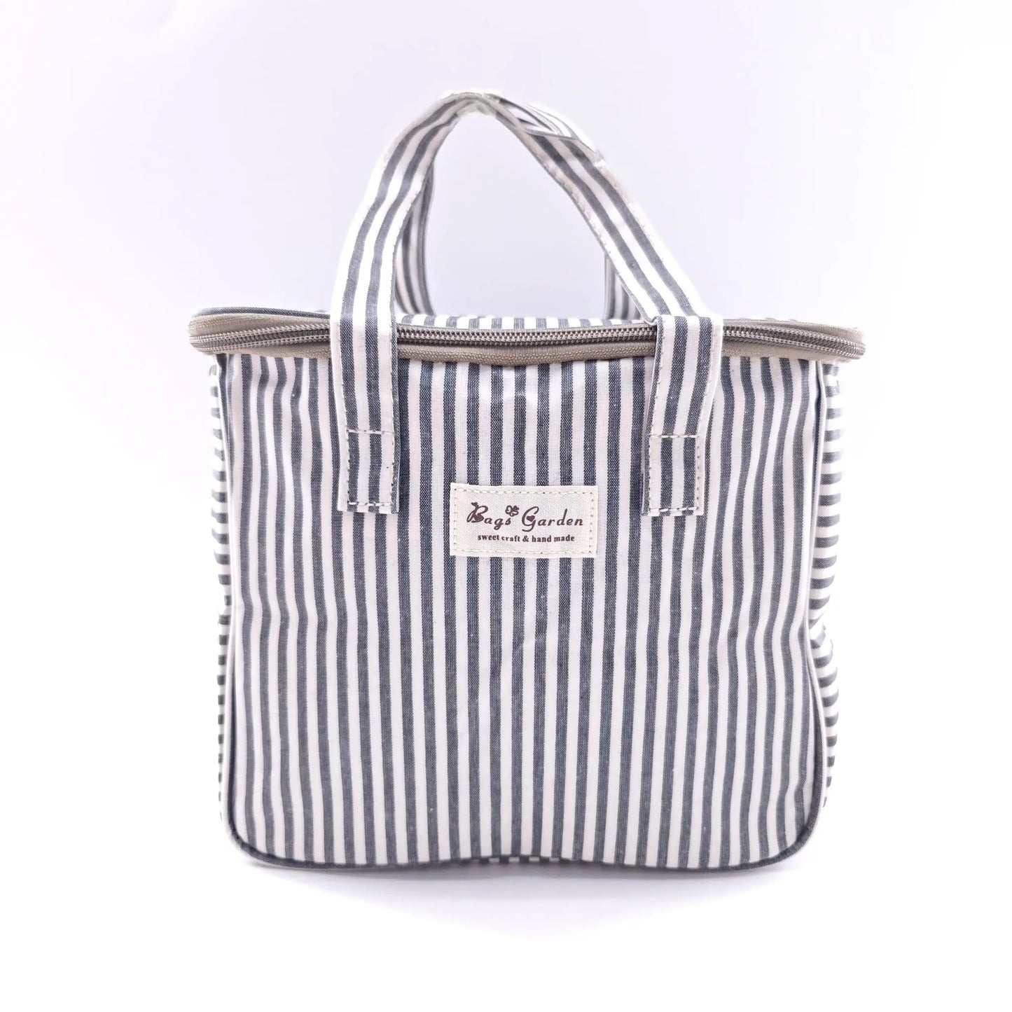 Bags Garden bolso de mano Neverita waterproof cuadrada Rayas Antracita Bags Garden Bags Garden