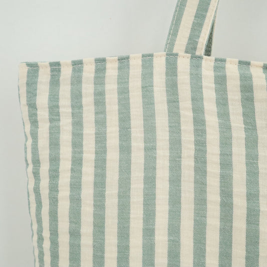 Bags Garden tote bag Tote bag shopper de algodon Rayas Seercucker Mint Bags Garden Bags Garden