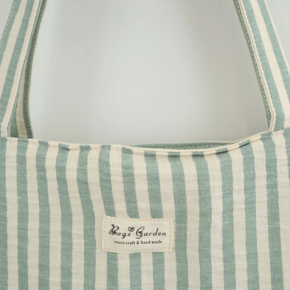 Bags Garden tote bag Tote bag shopper de algodon Rayas Seercucker Mint Bags Garden Bags Garden