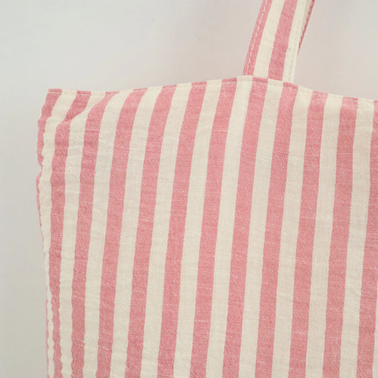Bags Garden tote bag Tote bag shopper de algodon Rayas Seercucker Rosa Bags Garden Bags Garden