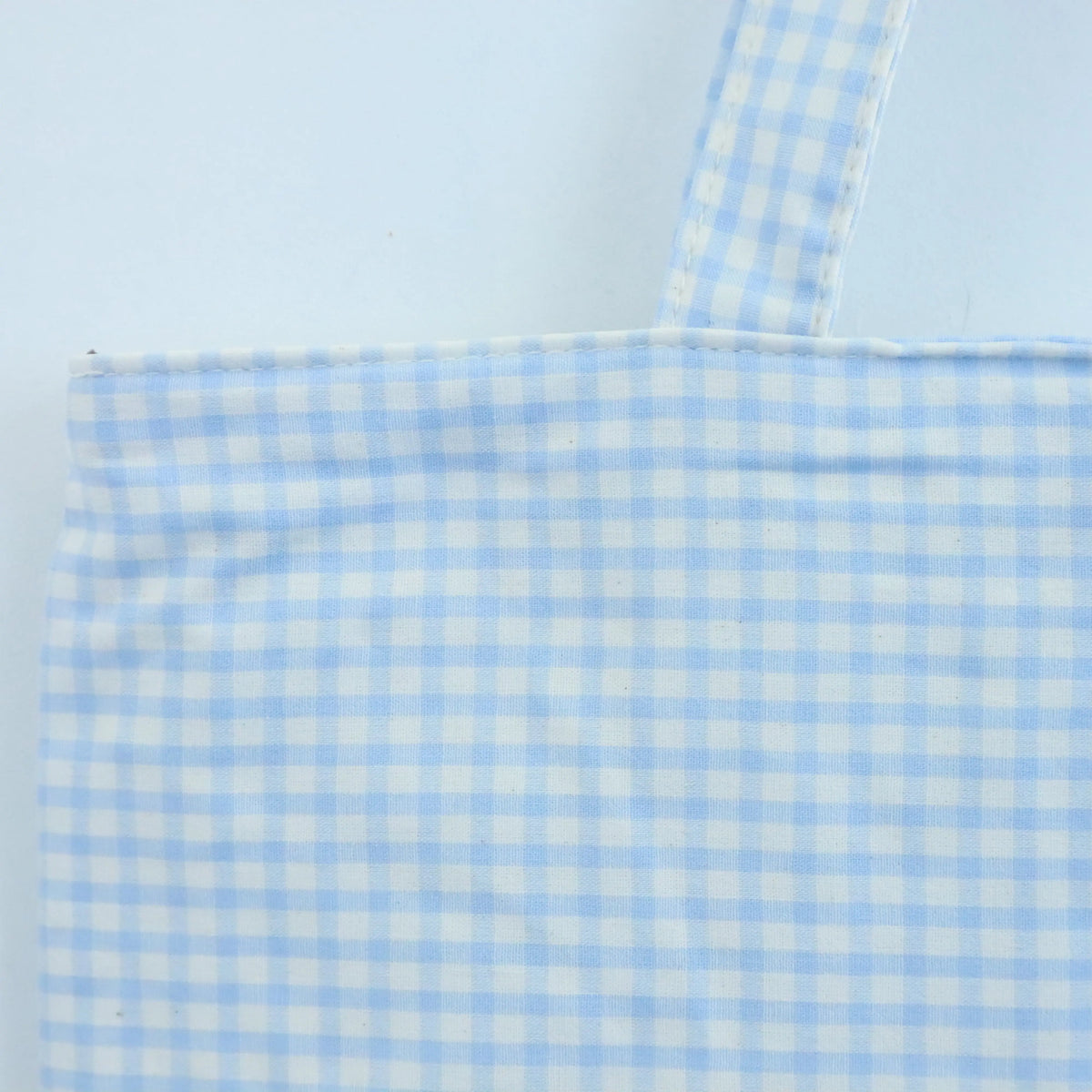 Tote bag shopper de algodon Vichy Celeste Bags Garden