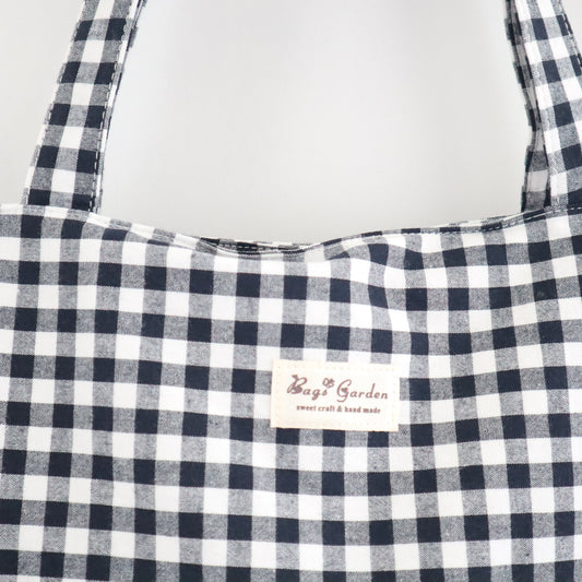 Bags Garden tote bag Tote bag shopper de algodon Vichy Negro Bags Garden Bags Garden