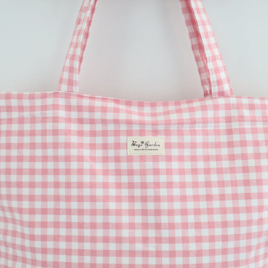 Bags Garden tote bag Tote bag shopper de algodon Vichy Rosa Bags Garden Bags Garden