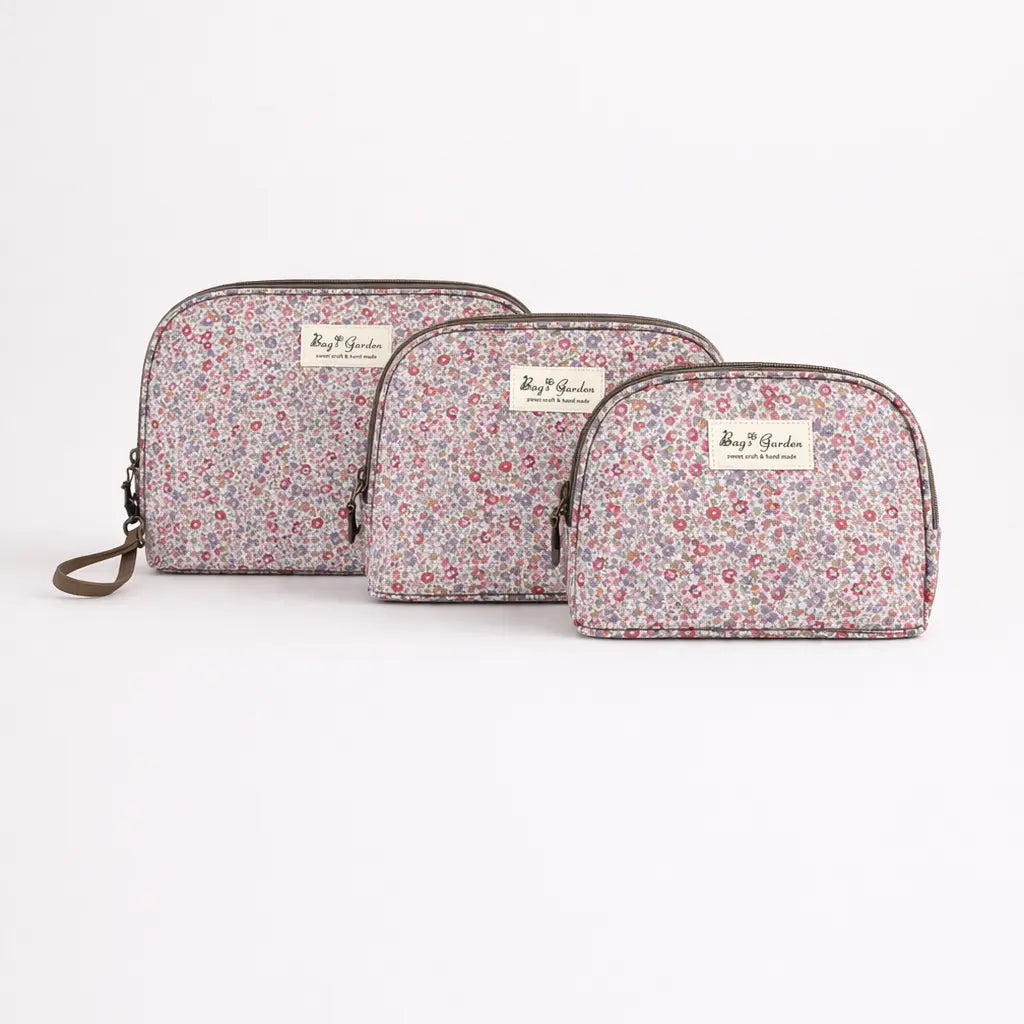 Trío de neceseres waterproof Frambuesa Bags Garden