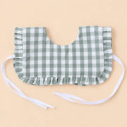 Babero con volante Vichy menta | BAPUM