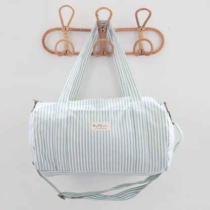 Bags Garden maleta Barrel algodón Raya ancha Mint Bags Garden Bags Garden