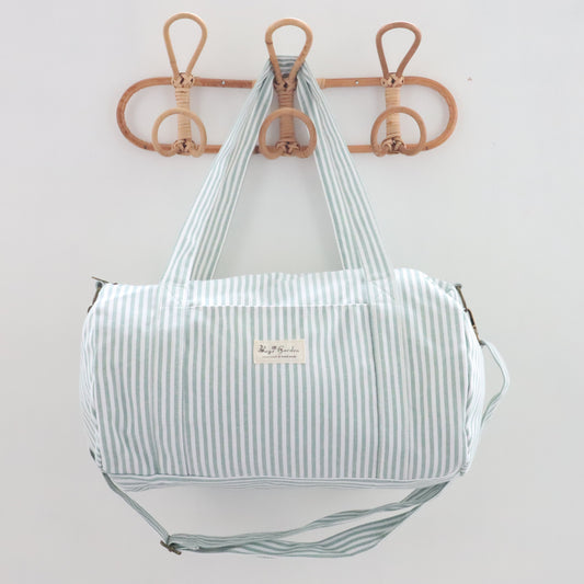 Bags Garden maleta Barrel algodón Raya ancha Mint Bags Garden Bags Garden