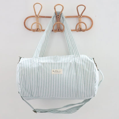 Bags Garden maleta Barrel algodón Raya ancha Mint Bags Garden Bags Garden